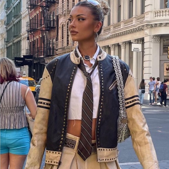 Sickest leather biker jacket - Picture 2 of 6